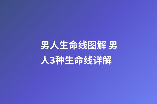 男人生命线图解 男人3种生命线详解